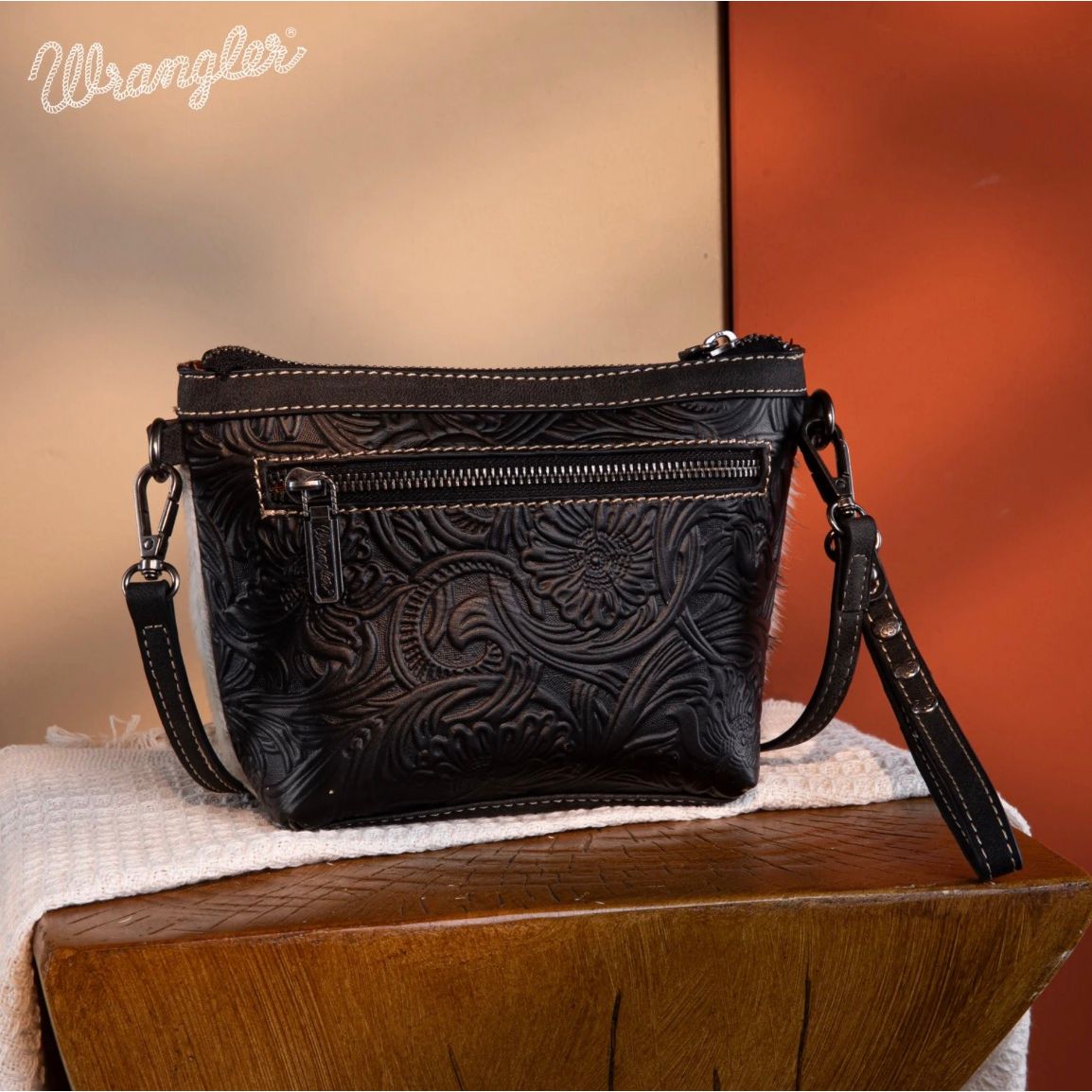 Wrangler Genuine Hair-On Cowhide Crossbody WG169-1812