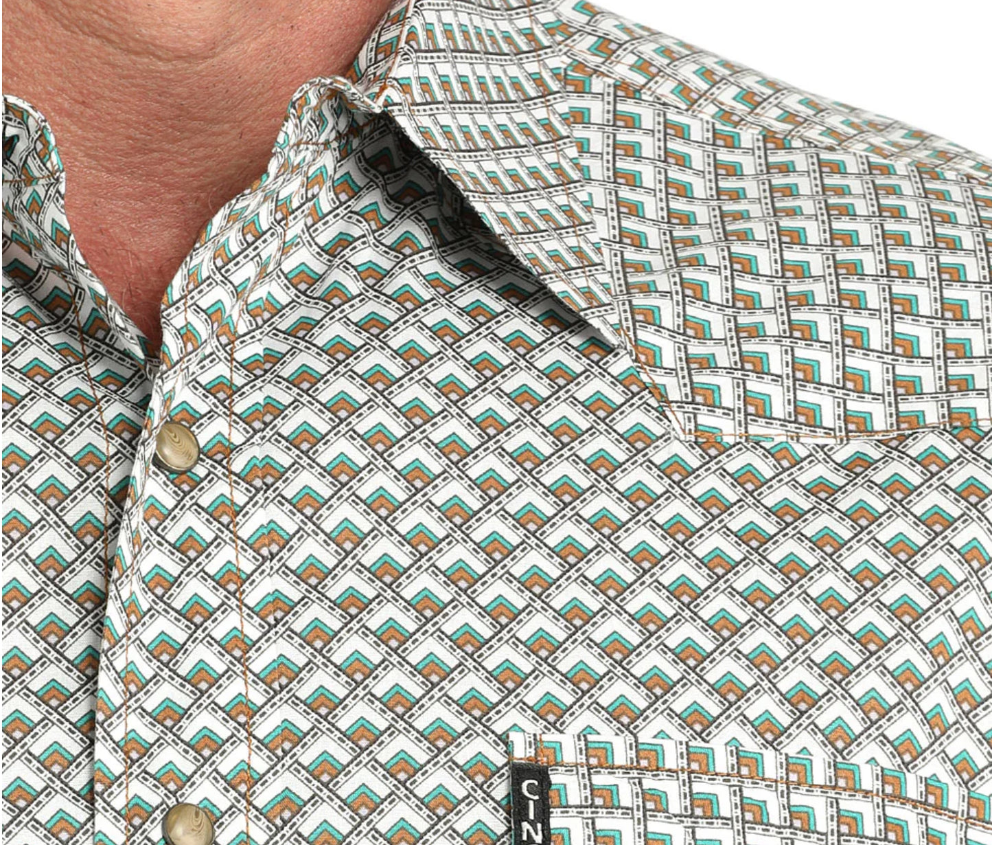 Cinch Men’s Western Shirt - MODERN FIT, SNAP FRONT MTW1303093
