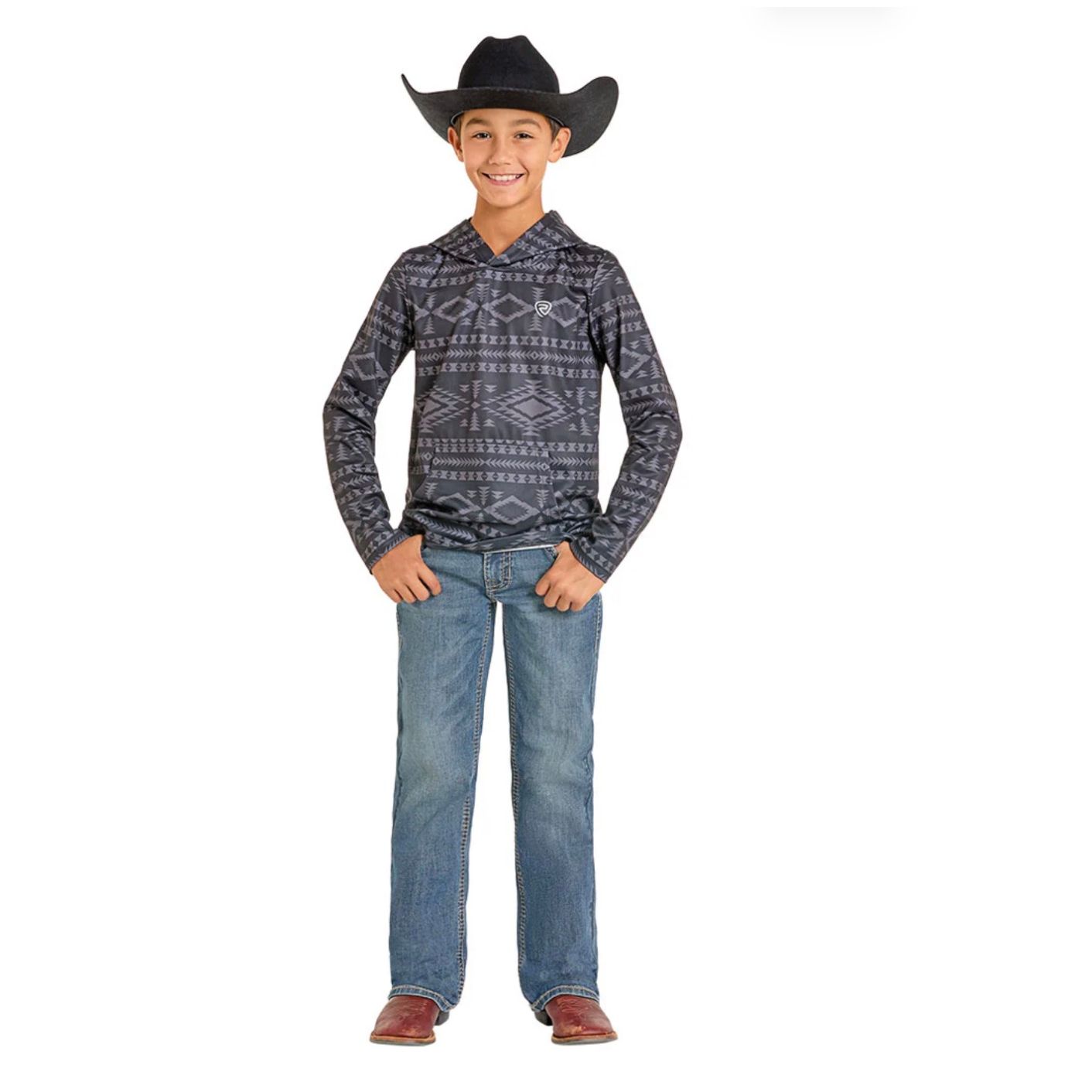 ROCK & ROLL Boy’s Jean - BB GUN, Regular Fit, BOOTCUT, Leather Stitched Pocket, BB0BD07368