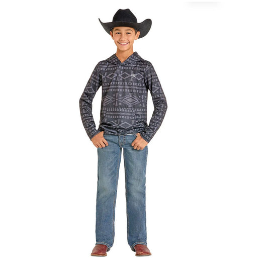 ROCK & ROLL Boy’s Jean - BB GUN, Regular Fit, BOOTCUT, Leather Stitched Pocket, BB0BD07368