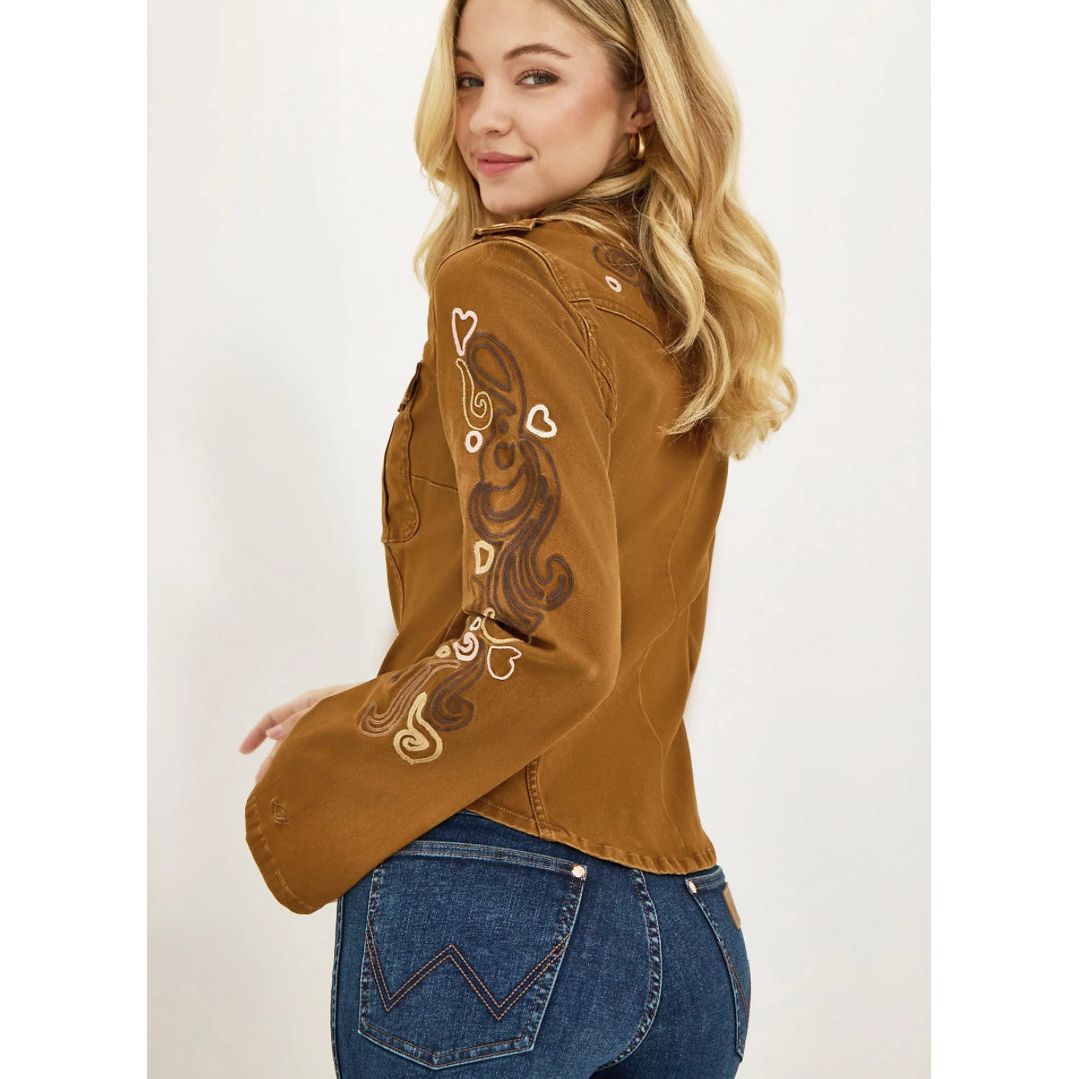WRANGLER X LAINEY WILSON EMBROIDERED UTILITY JACKET | 112368237
