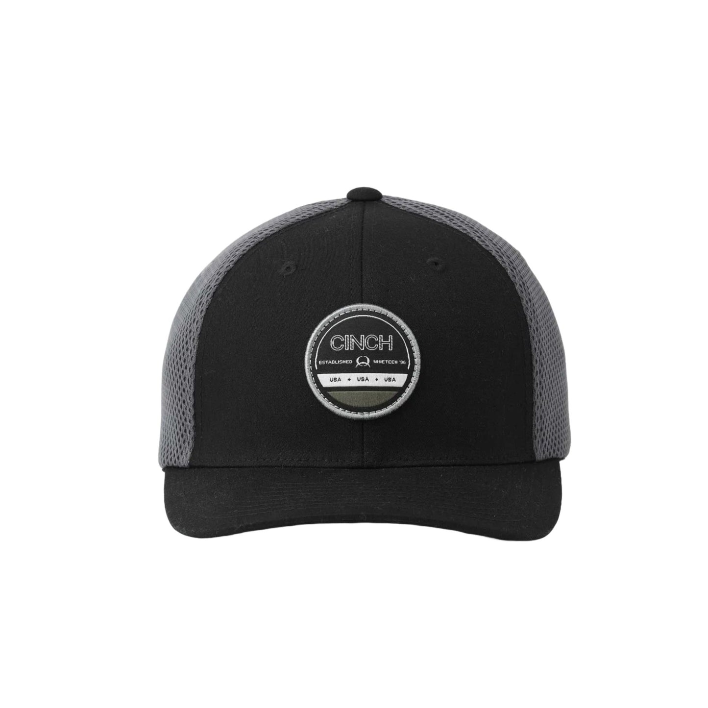 Cinch FlexFit Ball Cap, Black, Airmesh, MCC0653326