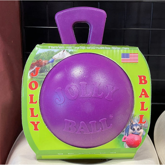 Dual Jolly Ball 8” Purple For Miniature horse, Foals, Large Dogs,