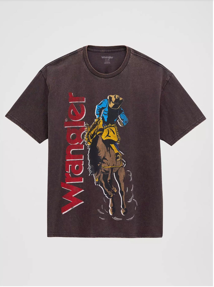 Wrangler Men's T-Shirt, Brown, 112380263