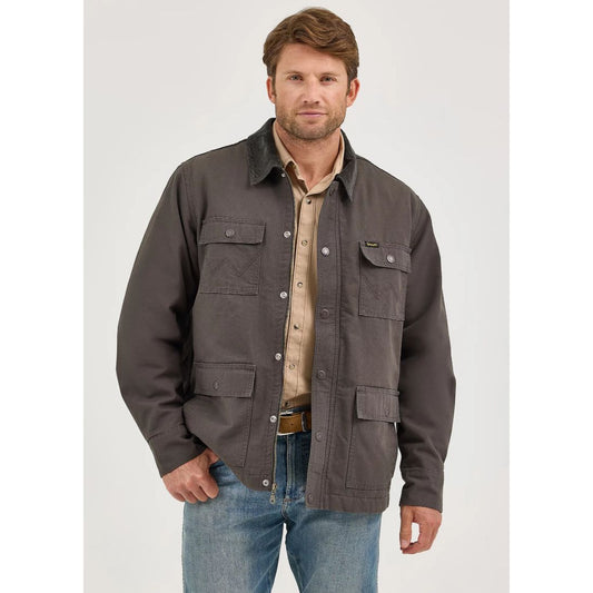 WRANGLER MEN’S Hidden Zip Barn JACKET 112367620 Color Raven