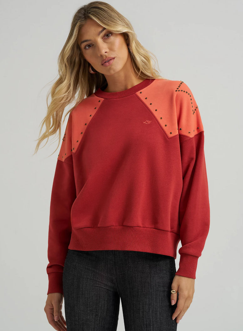 WRANGLER X LAINEY WILSON Studded Star Crewneck Shirt | 112370629