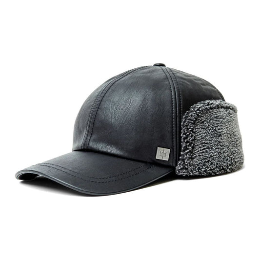 CROWN CAP Faux Lambskin Ball Cap 1-46957