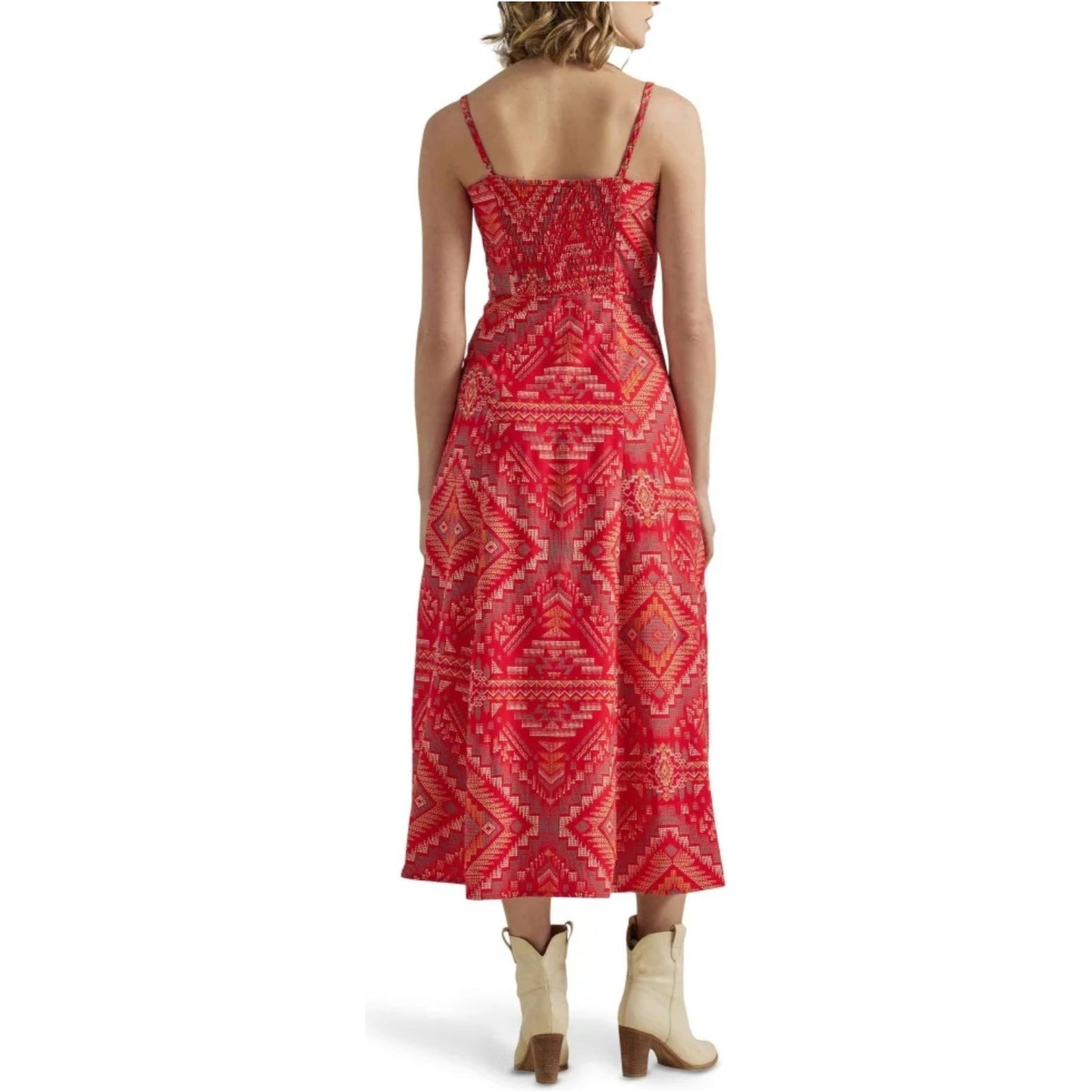 Ladies Wrangler Retro Aztec Pattern Dress