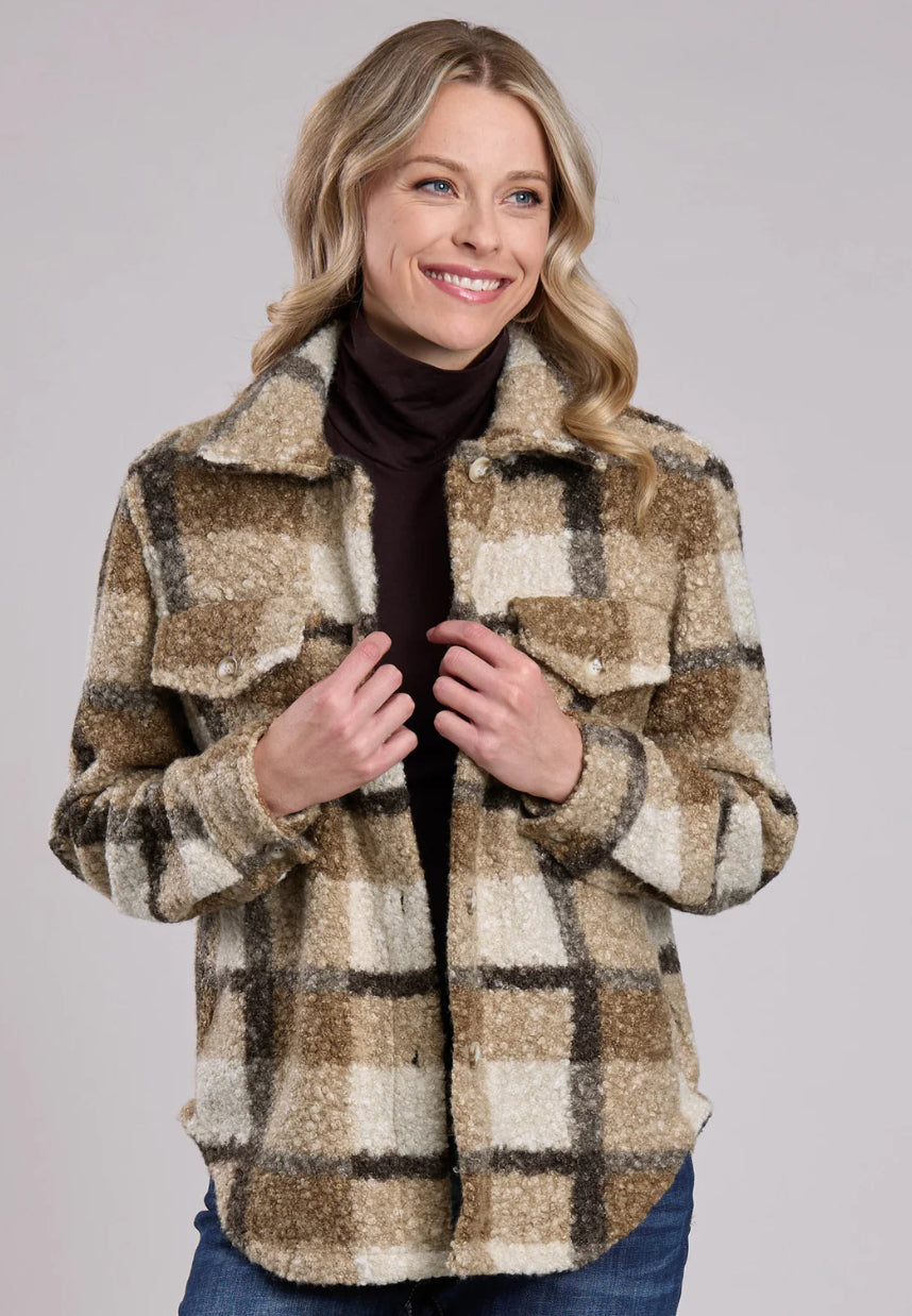 Roper Women’s Shacket, Tan 03-098-0119-6125