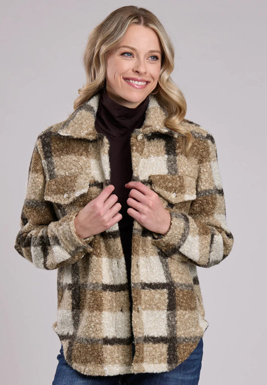 Roper Women’s Shacket, Tan 03-098-0119-6125