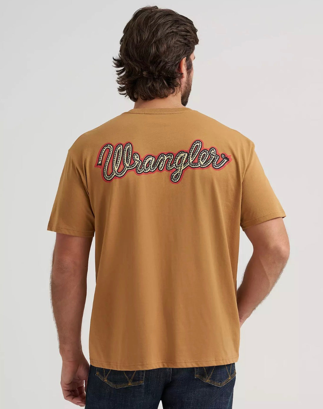Wrangler Men's T-Shirt, Brown, 112380264