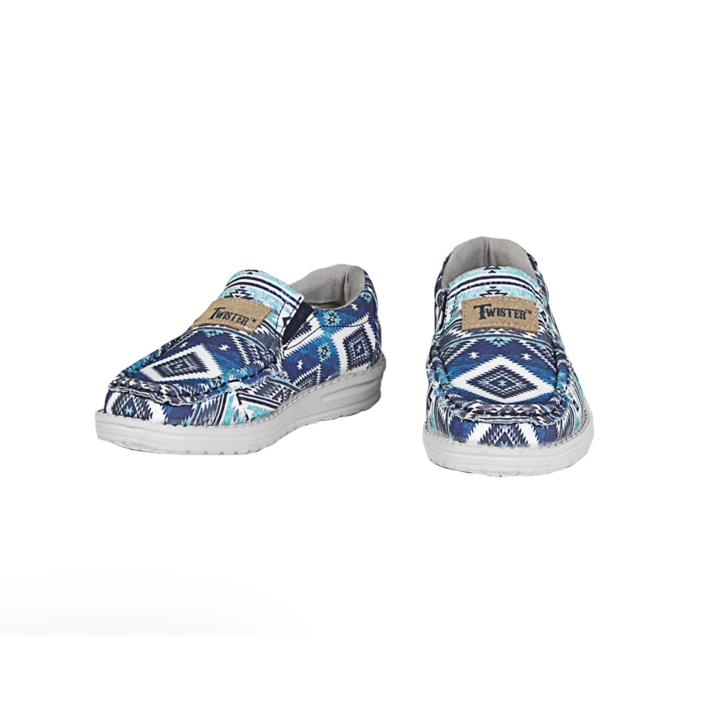 Ariat Lil' Stompers Toddler Blue Canvas Slip On A443003927