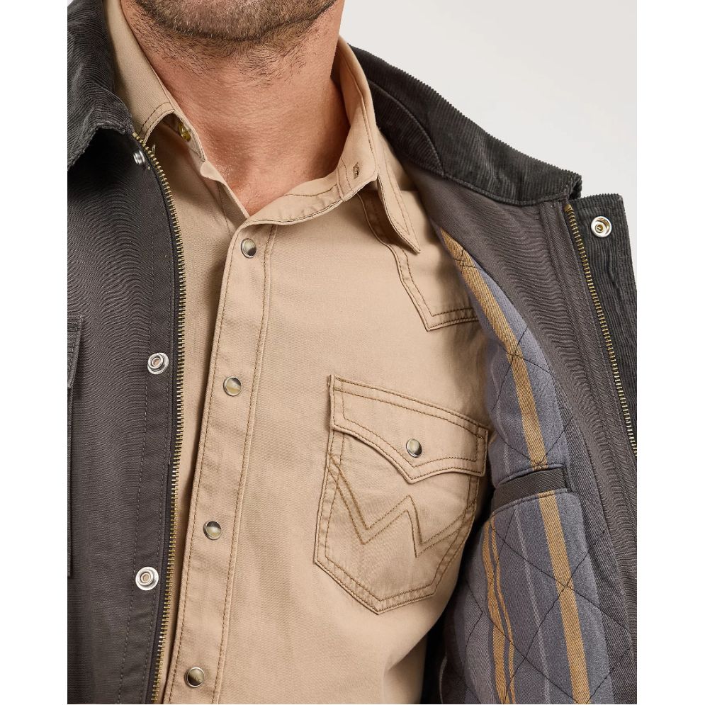 WRANGLER MEN’S Hidden Zip Barn JACKET 112367620 Color Raven