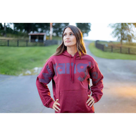Wrangler Women's Burgandy Hoodie 112382644