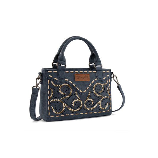 WRANGLER Purse, Tote, Crossbody, Brown, Tooled WG250-81202JN