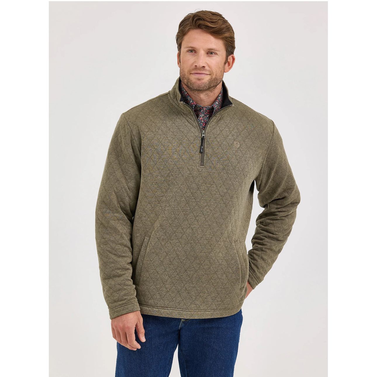 Wrangler MEN'S GEORGE STRAIT QUARTER-ZIP QUILTED PULLOVER 112367929