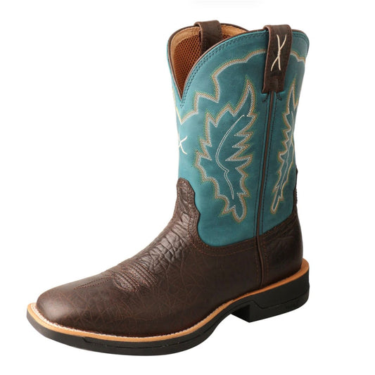 Twisted X Men’s, Western Ruff Stock Boot, Square Toe, MXW0002