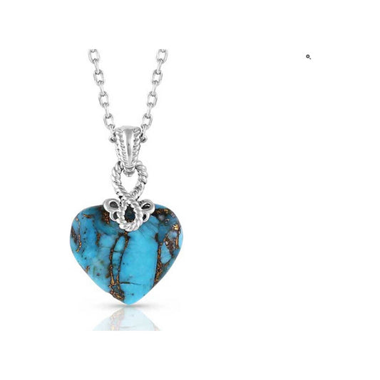 Montana Silversmiths Necklace - Untamable Heart of Stone NC5189