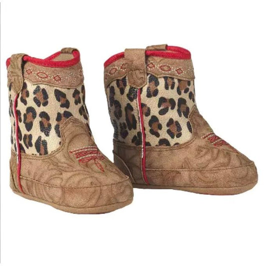 Twister Baby Buckers, Infant Baby Soft Cowboy Boot, Cheetah, 4426708