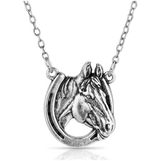 Montana Silversmiths Necklace - Lucky Horsehead  NC5881