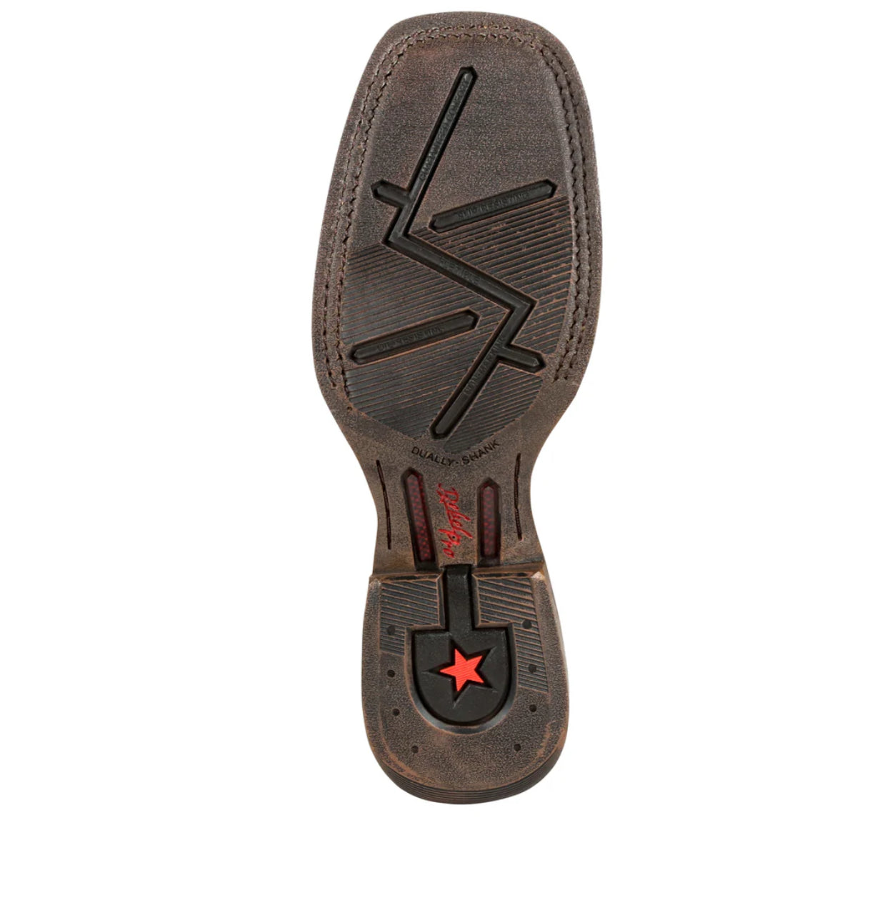 Durango Ladies Western Boot, X-treme AC, Brown Green, Square Toe DRD0378