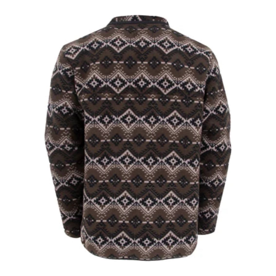 STS MEN'S WREN AZTEC FLEECE PULLOVER JACKET - BLACK STS-2738