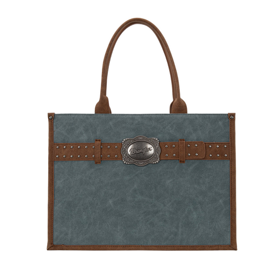 WRANGLER Buckle Concealed Carry Large Tote-Jean WG250-8119JN