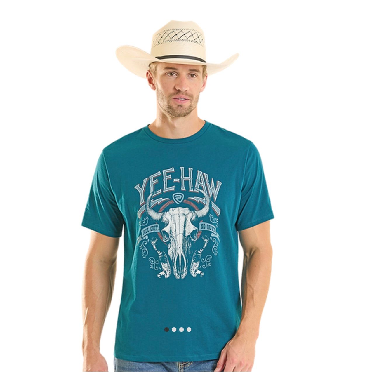 Rock & Roll Unisex T-Shirt, Teal BU21T08876