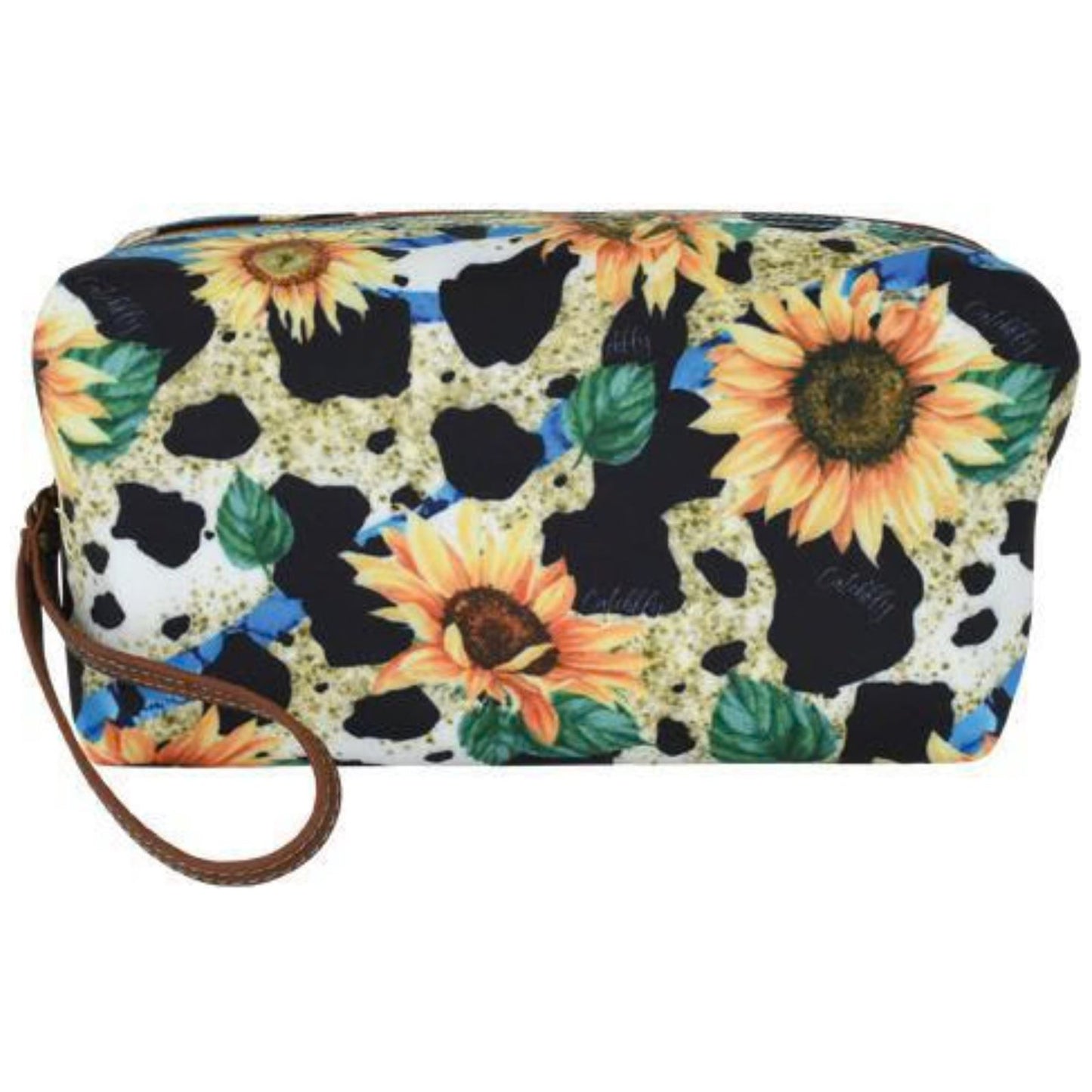 Catchfly Large Cosmetic Bag Sunflower/Cow print 23018424SUN