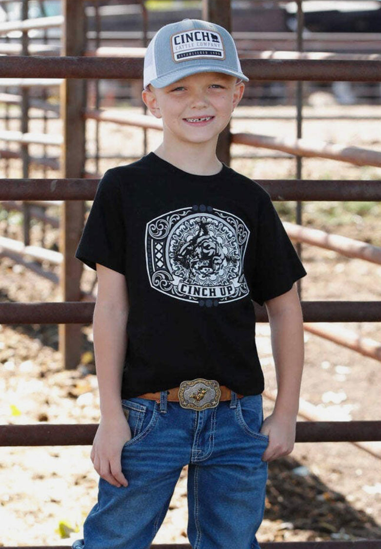 Cinch Boy's T-Shirt, Black MTT7670170