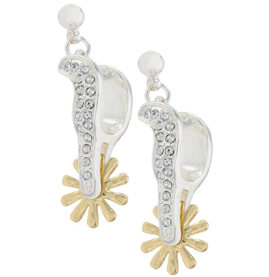 Montana Silversmiths Earrings - 3D Large Spurs ER930CZL