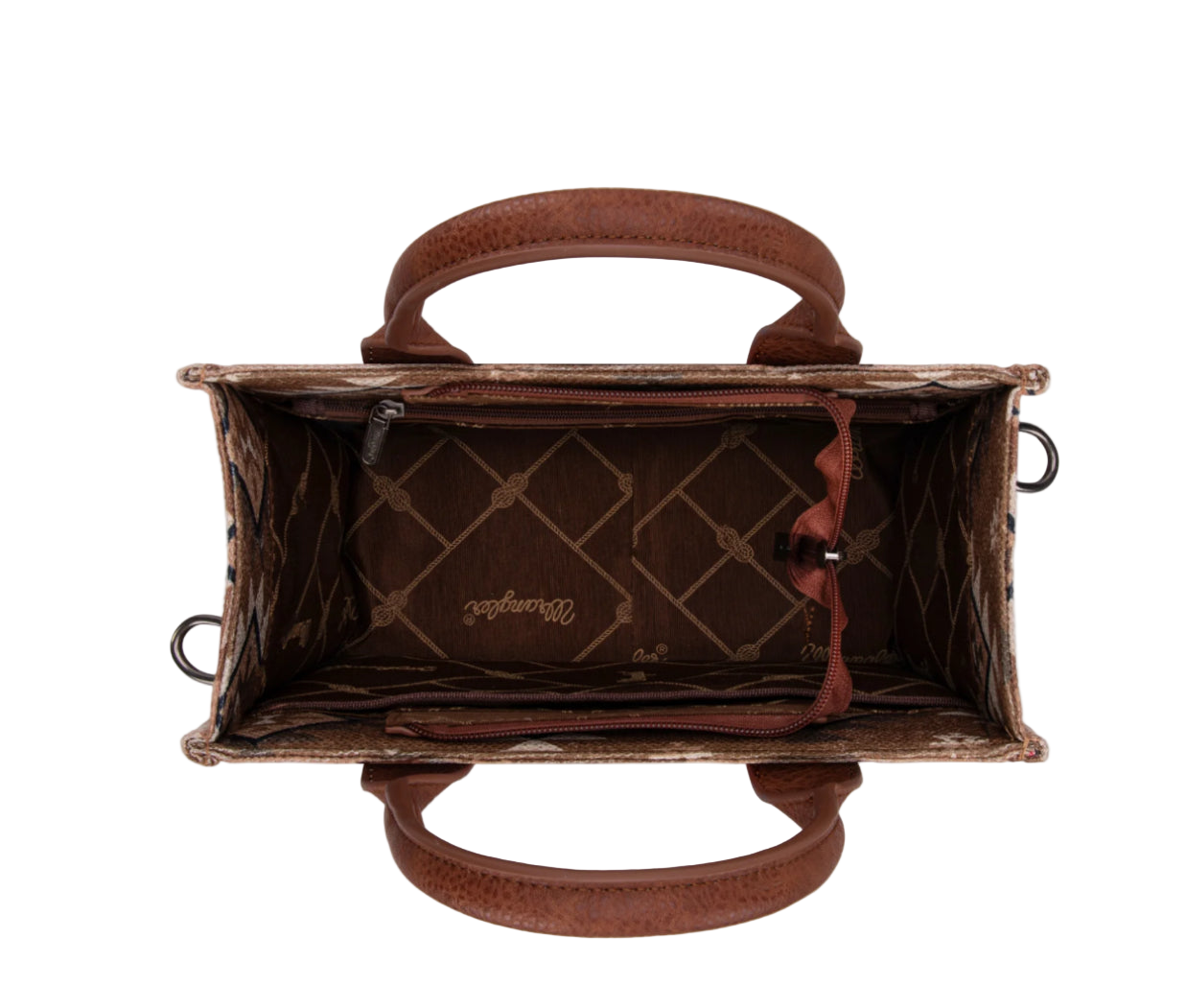 Wrangler Aztec Tote Bag, Top Handle, Shoulder Purse and Handbag, WG2209-8120SBN