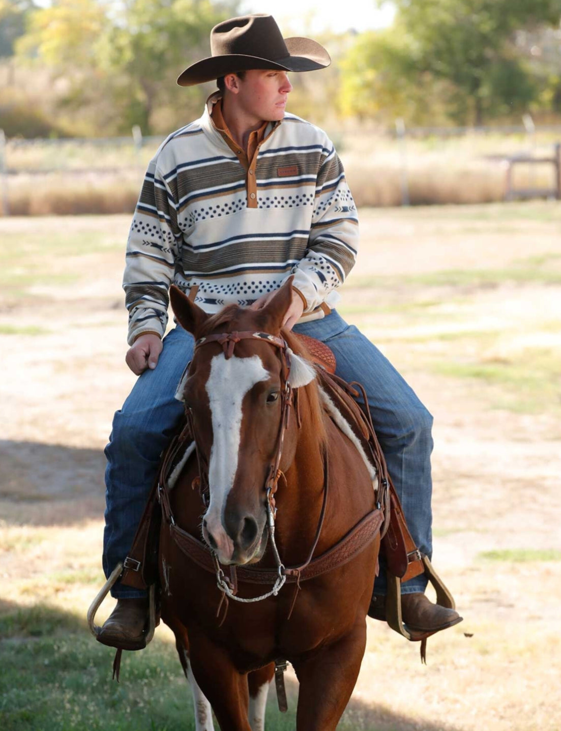 CINCH MEN'S POLAR FLEECE PULLOVER MWK1514026