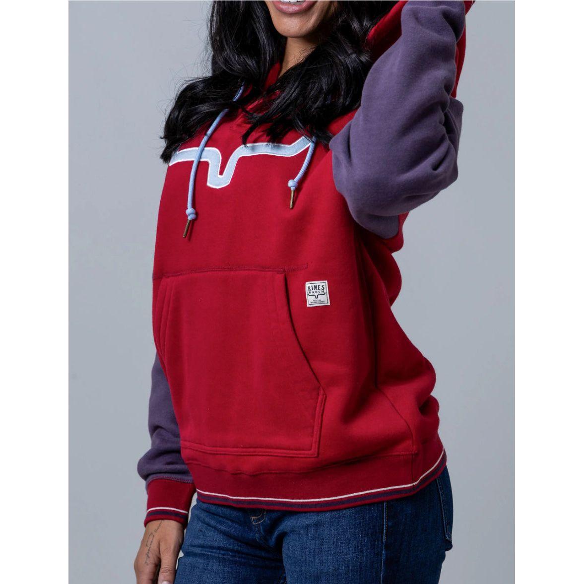 Kimes Ranch Ladies Hoodie - Amigo Red or Burnt Red
