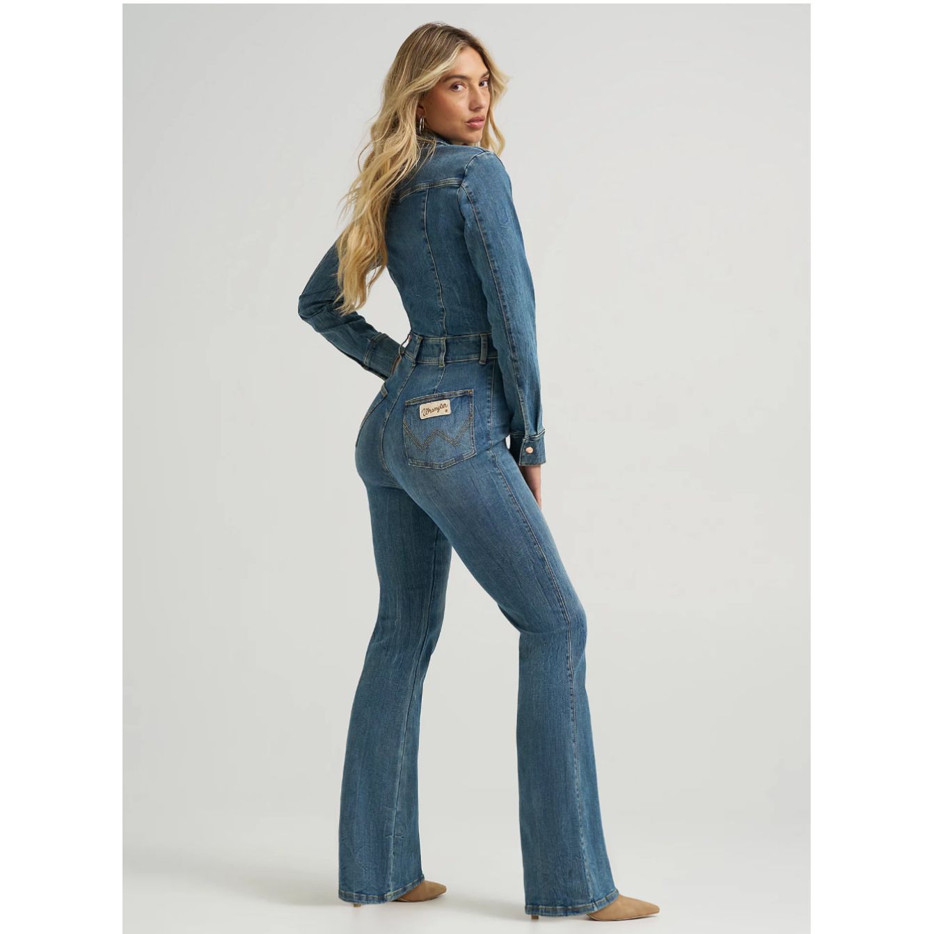 Wrangler Ladies Jean | X LAINEY WILSON, Denim Flare Catsuit 112370417