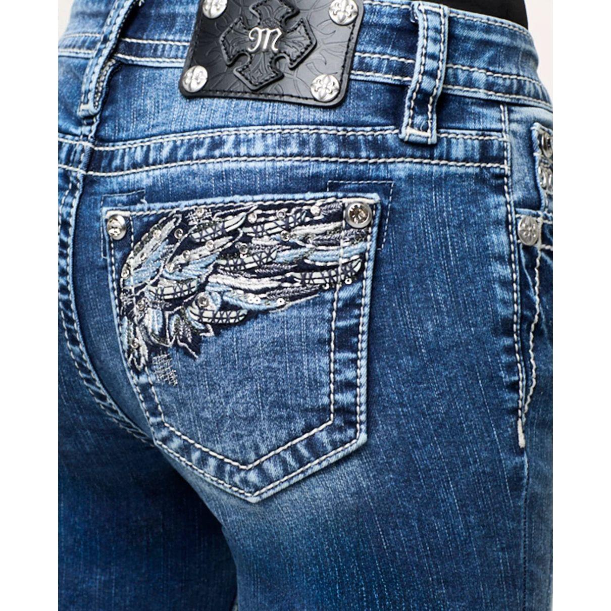 * Miss Me Ladies Jeans, Bootcut - Mid Rise M9393BL