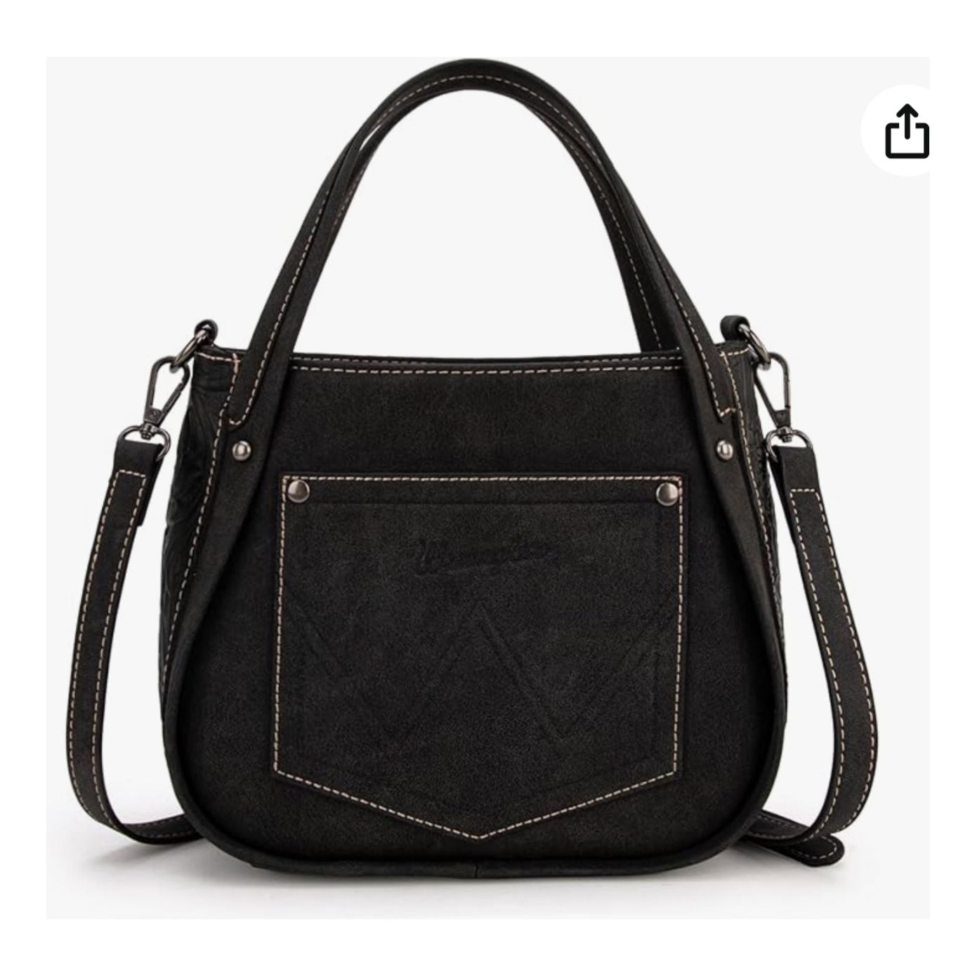 Wrangler Genuine Hair-On Cowhide Tote/Crossbody WG169-2022