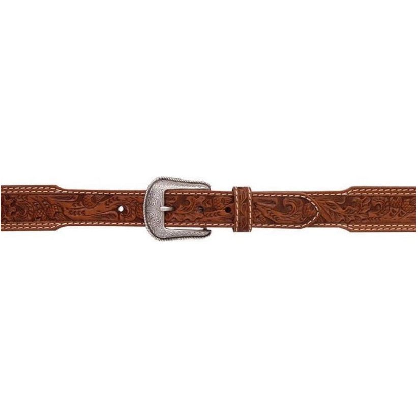 3-D Belts - Men's Belt, Tooled Acorn design