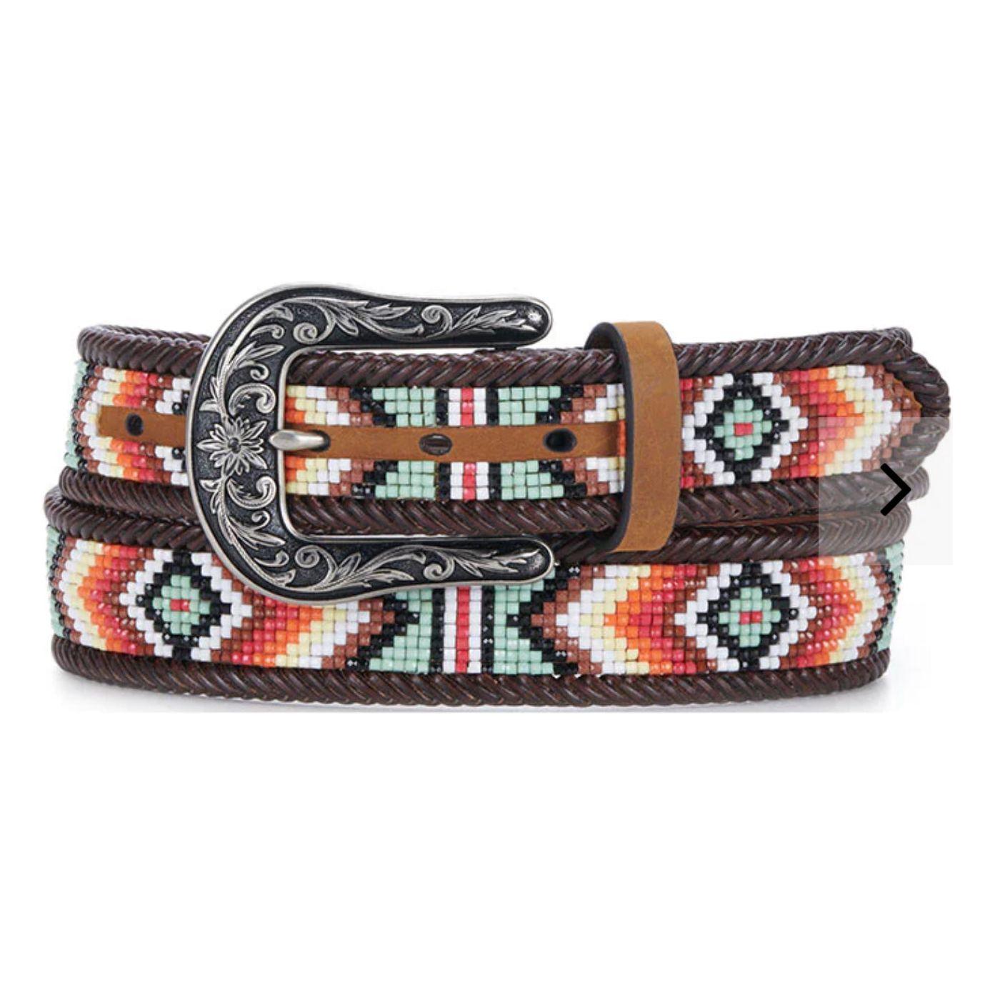 Nocona Ladies Belt- Southwest Diamond Beading N320002508