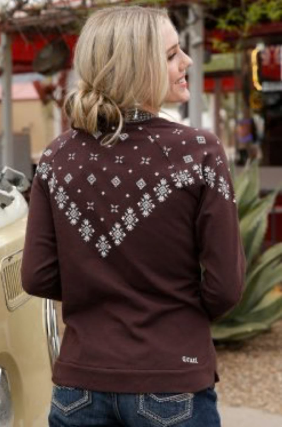 Cruel Denim Ladies Shirt, Burgandy - CWK7372002