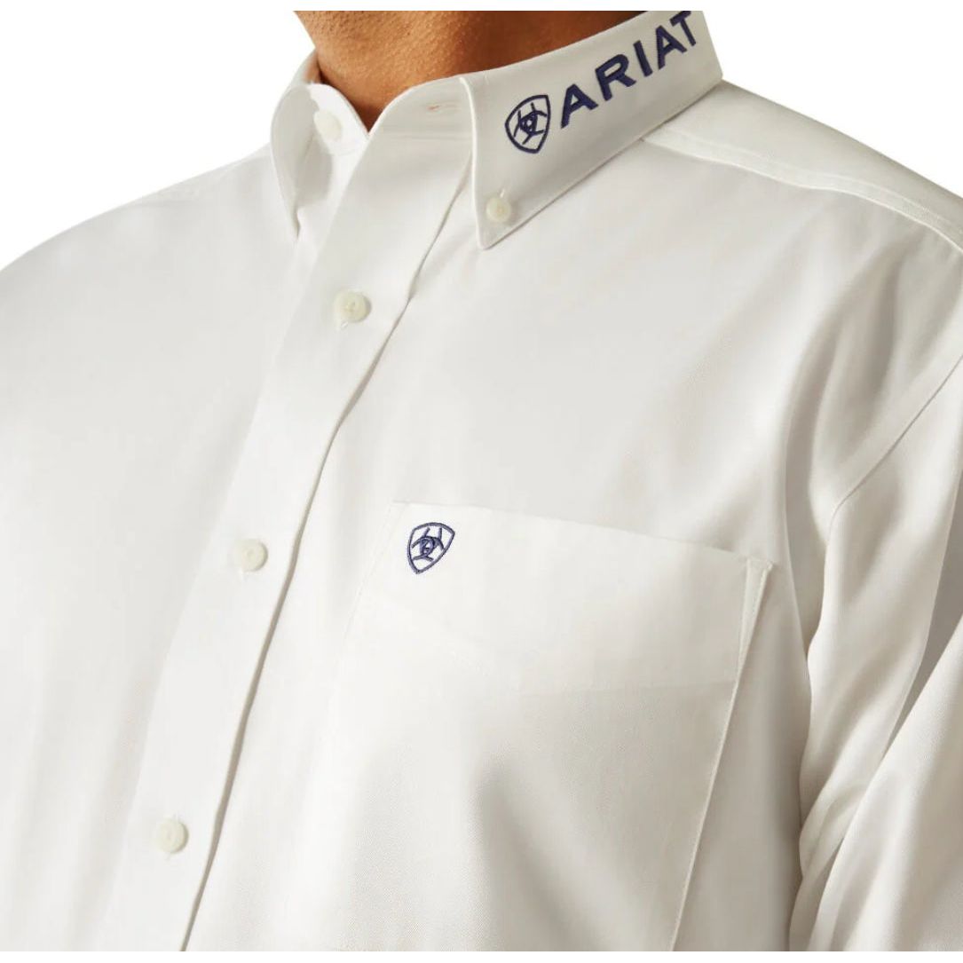Ariat Men’s Western Shirt, Long Sleeve Button Up, Team Logo, Twill 10059132