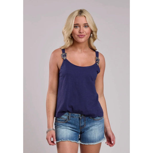 Roper Ladies Tank Denim Look 03-037-0514-5052