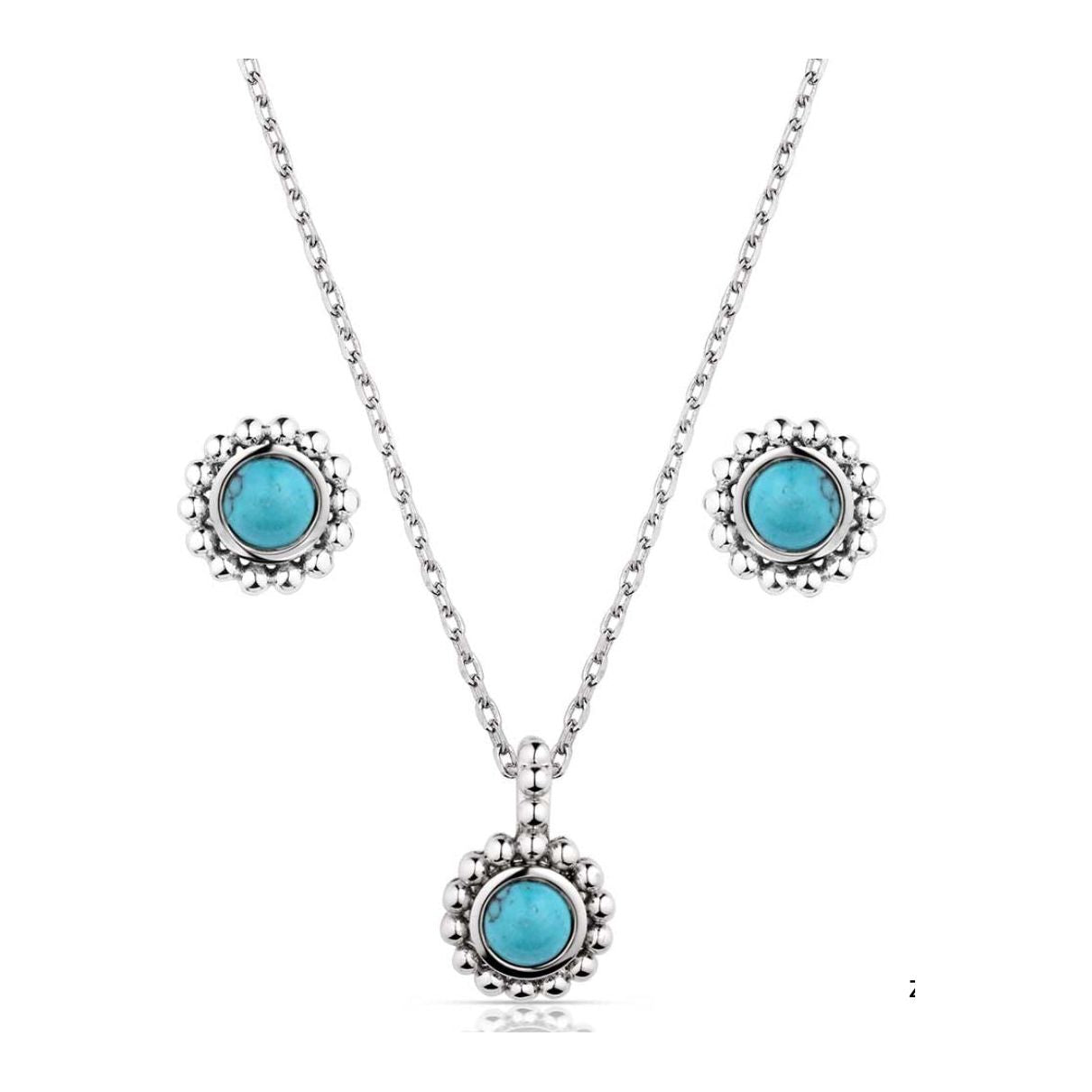 Montana Silversmith - Necklace & Earing Set- Blue Sands Turquoise JS5954