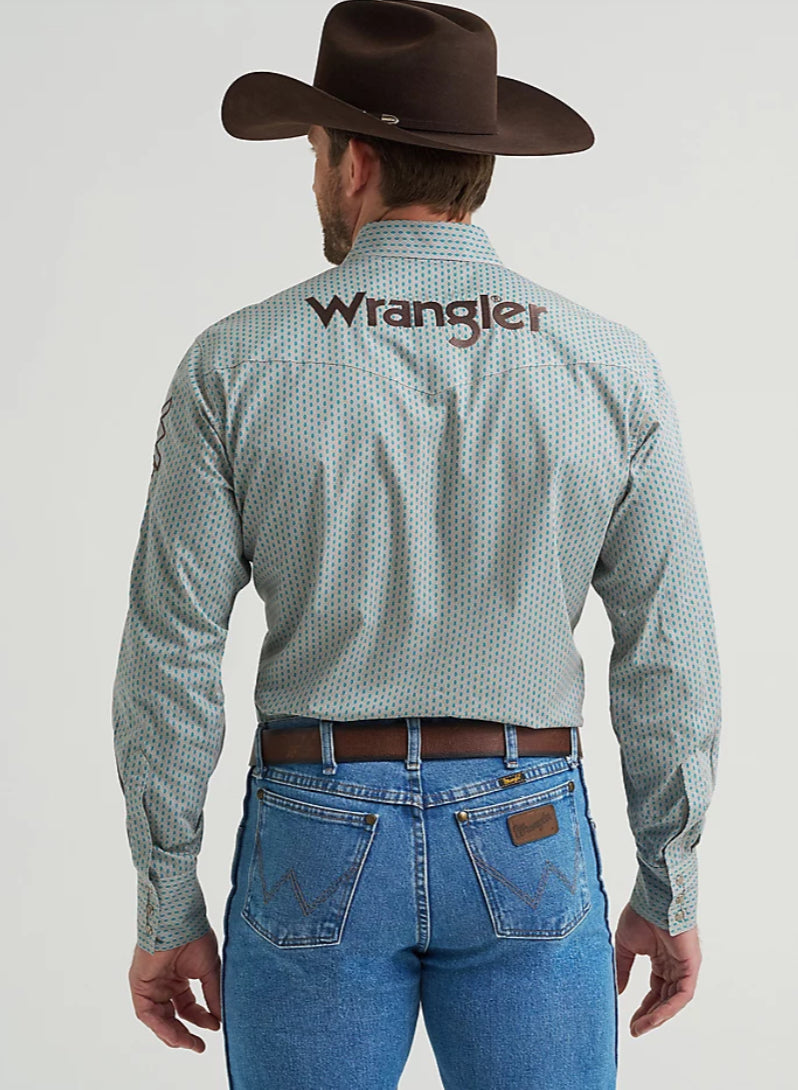 Wrangler Men’s Western Shirt, Snaps, Classic Fit 112369449