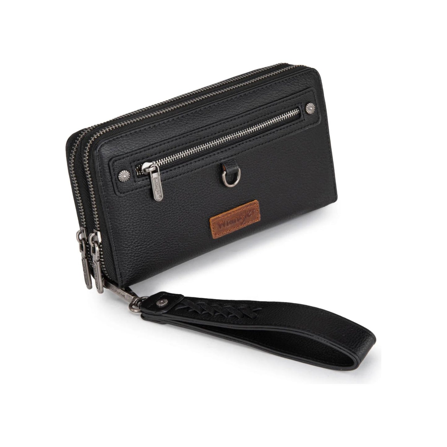Wrangler Clutch, Dual Zipper WG185-W050 Black or Khaki or Jean