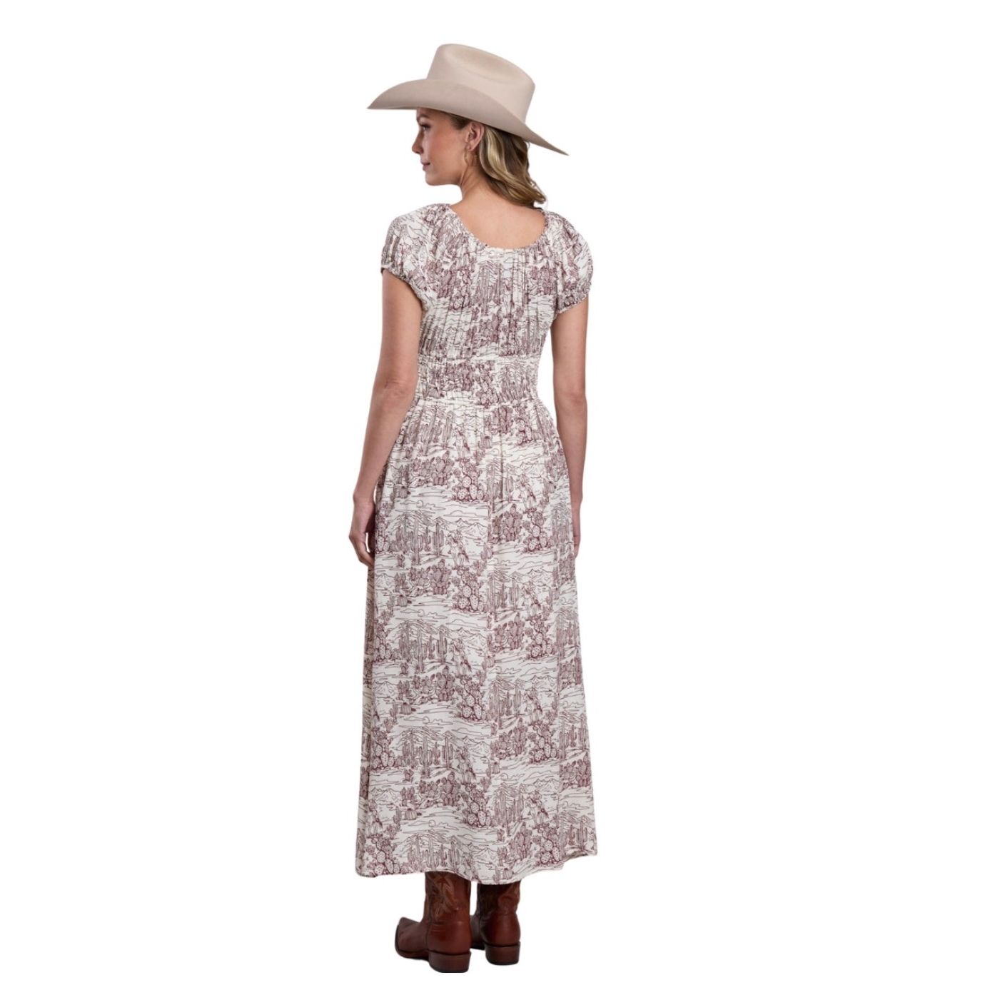 Stetson Ladies Dress, Cactus Print 11-57-590-3004