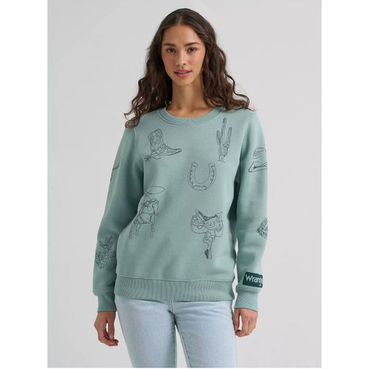 Wrangler Ladies Retro Crew-Neck Sweater 112385485