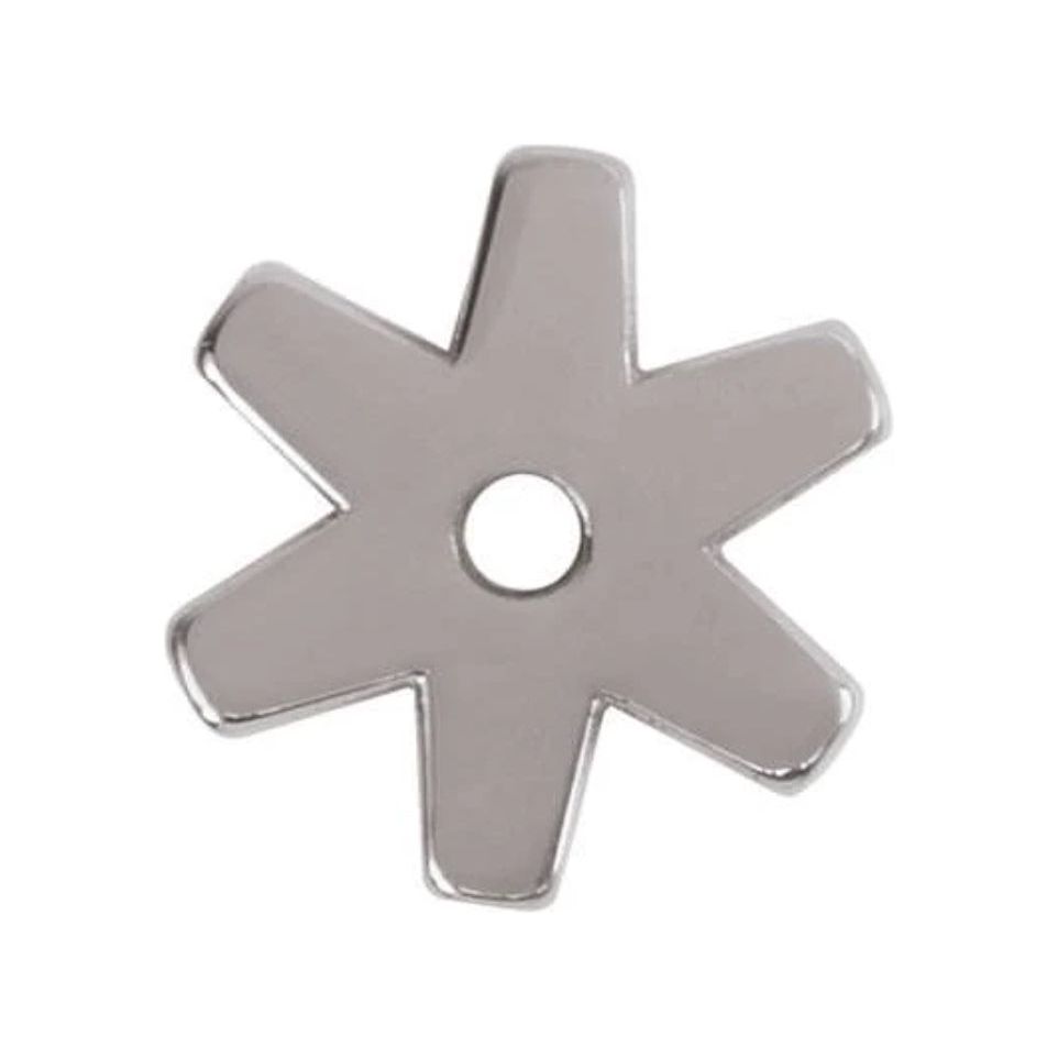 6 POINT REPLACEMENT ROWEL, STAINLESS STEEL, 1-1/4"