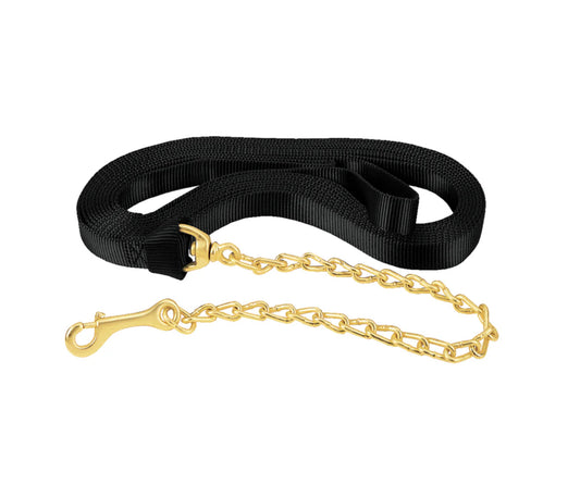 Weaver Lunge Line Nylon Flat 1” X 24’, Chain & Snap 35-7062-BK