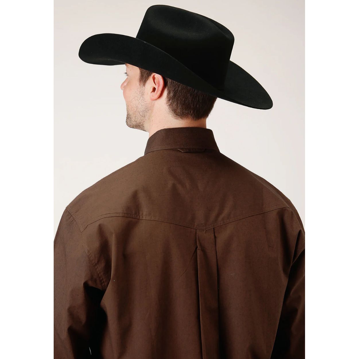 Roper Men’s Button Shirt, Brown 03-01-365-673BR